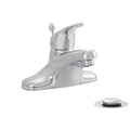 Single-Handle Bathroom Faucet 406 Chrome — installed room view