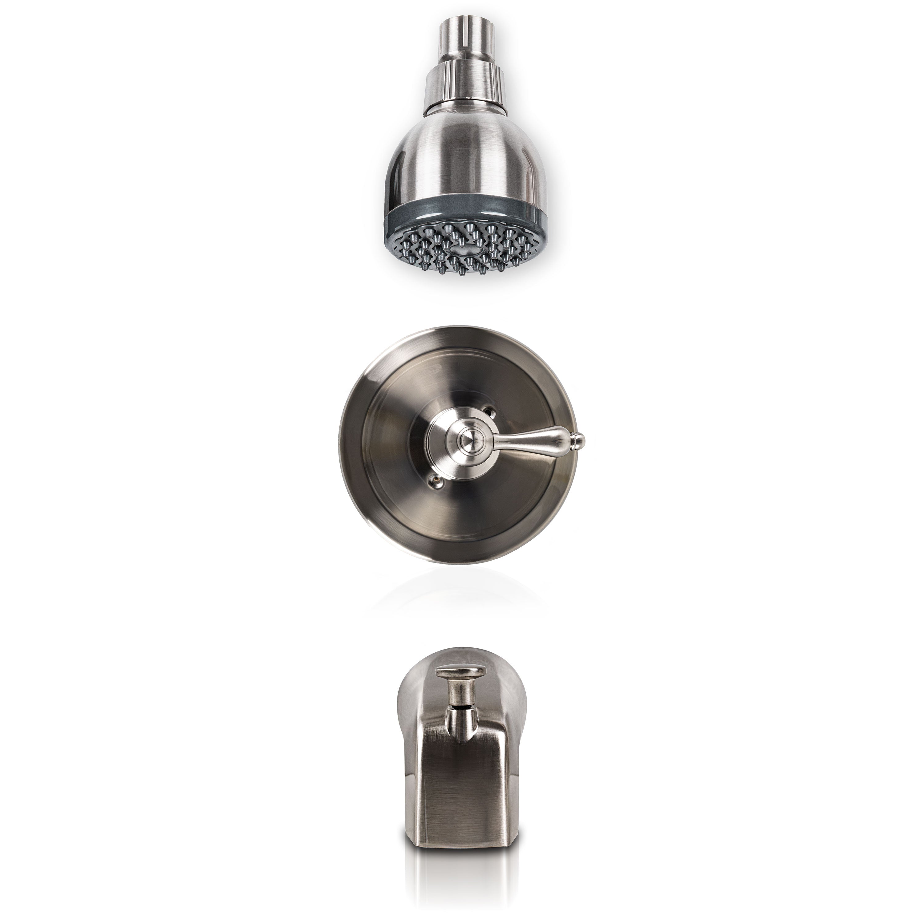 Single-Handle Shower and Tub Faucet 607 Brushed Nickel — clean product view