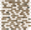 Midnight Pearl Mini Brick 8mm Mosaic — clean product view