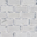 Arabescato Carrara Framework 2x4 Polished Marble Mosaic — clean product view