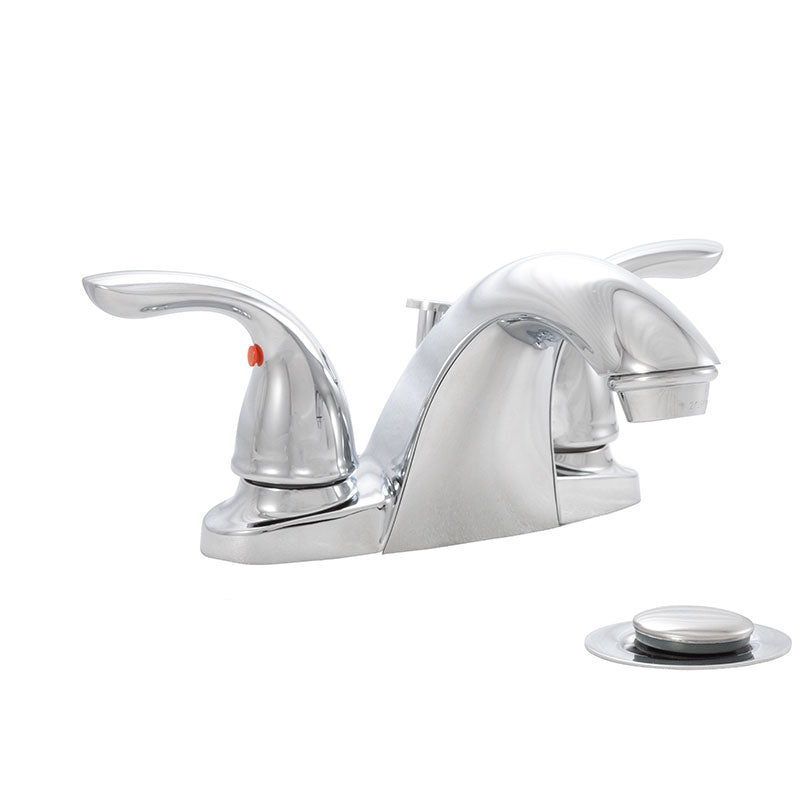 2-Handle Bathroom Faucet 403 Chrome — installed room view — color Chrome