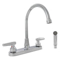 2-Handle Kitchen Faucet 805 Chrome — installed room view — color Chrome
