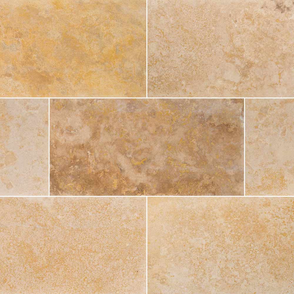Angelica Gold Honed Travertine Tile — clean product view