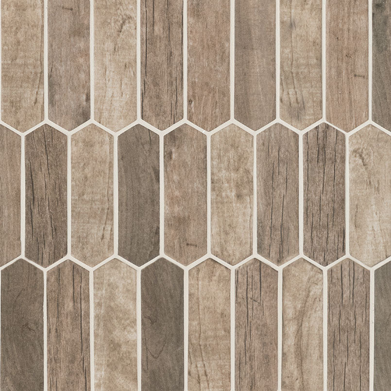 Driftwood Picket 6mm Recycled Glass Mosaic — clean product view