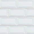 Domino 3x6 Glossy Beveled Ceramic Subway Tile product view