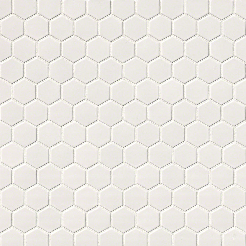 Domino 1-inch and 2-inch Hexagon Porcelain Mosaic — clean product view