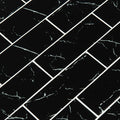 Nero Marquina 3x9x8mm Glass Tile — clean product view