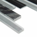 Rocklin Interlocking 8mm Stone-Glass Mosaic product view