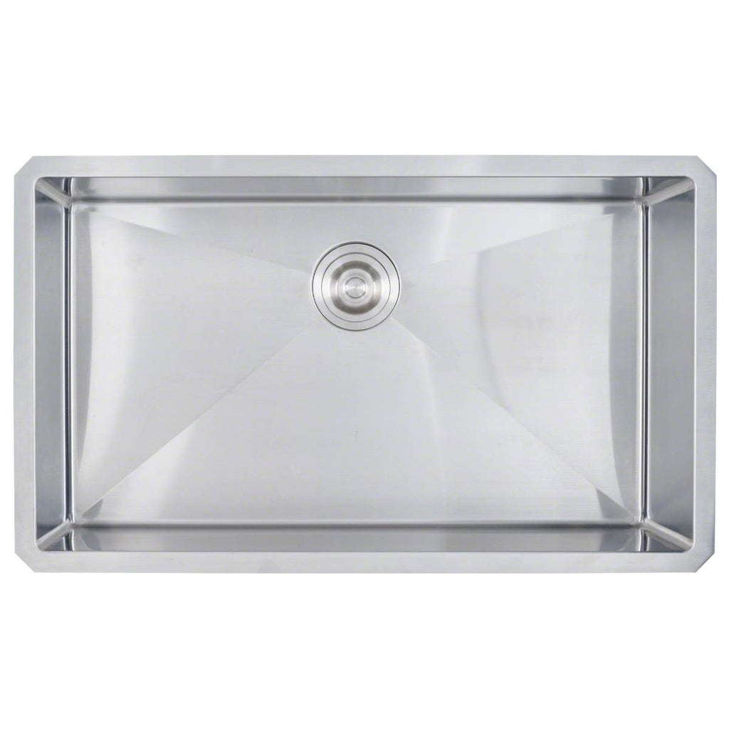 Quartz Composite Single-Bowl Sink 3219 — clean product view — color Black