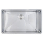 Quartz Composite Single-Bowl Sink 3219 — clean product view — color Black