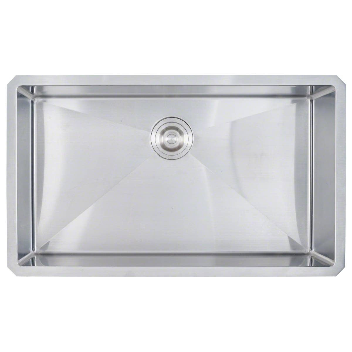 Quartz Composite Single-Bowl Sink 3219 — clean product view — color Black