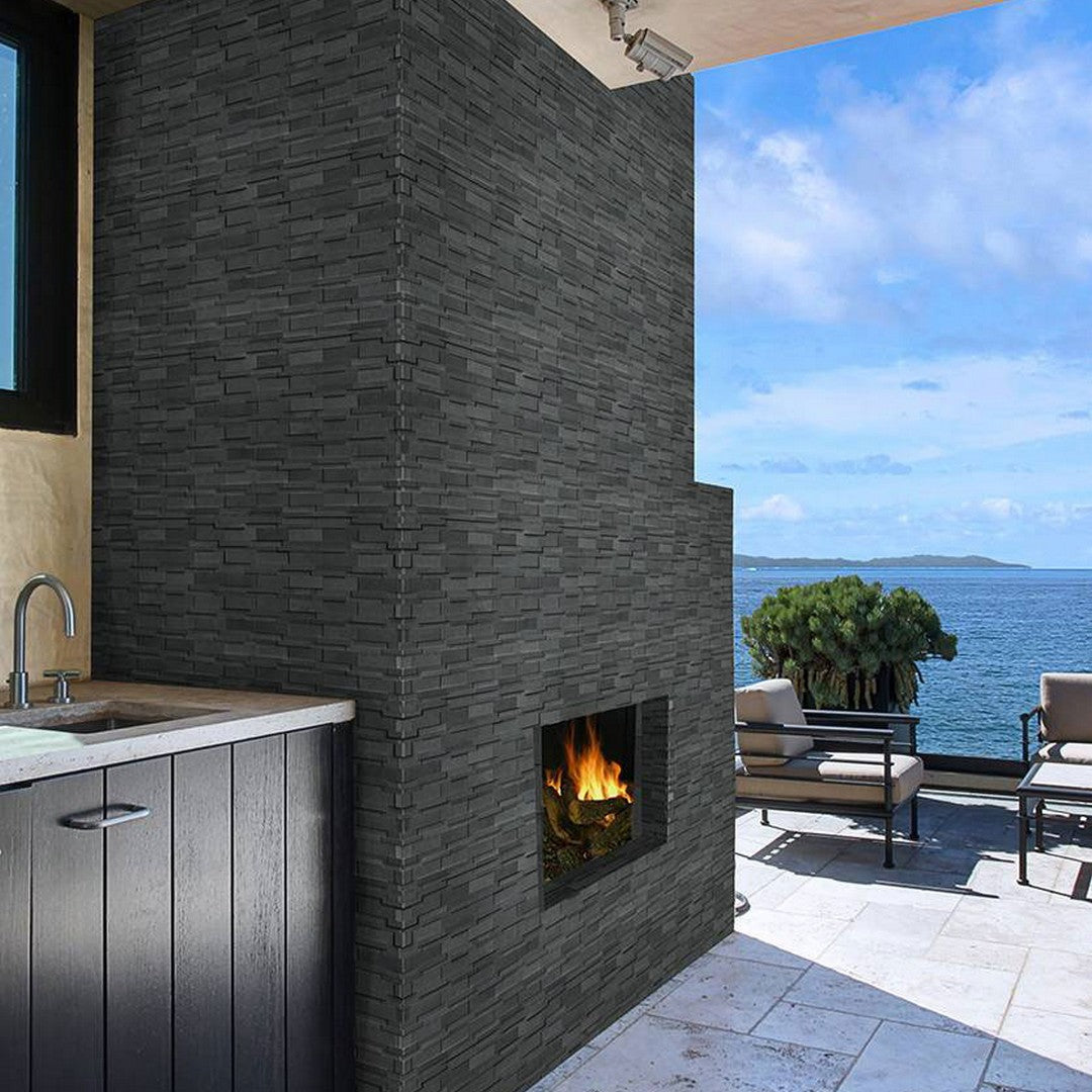 Neptune 3D Interlocking Honed Natural-Stone Mosaic — additional product image