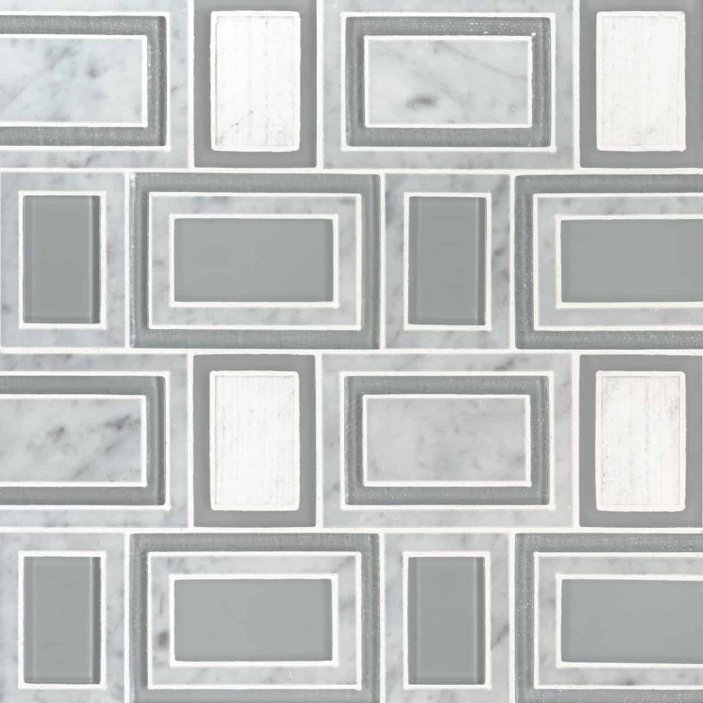 Soho Stax 8mm Stone-Glass Geometric Mosaic — clean product view