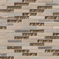 Diamante Brick 0.625x3x8mm Glass, Stone and Metal Mosaic — clean product view