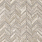 White Quarry Chevron 10mm Marble Mosaic — clean product view
