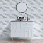Zouli Subway 2x6 Honed Marble Mosaic — clean product view