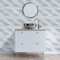 Zouli Subway 2x6 Honed Marble Mosaic — additional product image