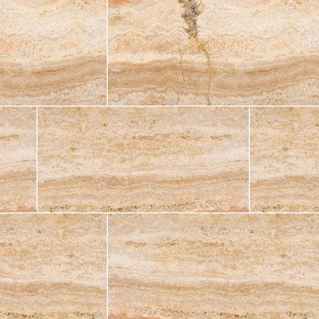 Tuscany Scabas Vein-Cut 12x24 Honed-and-Filled Travertine Tile — clean product view