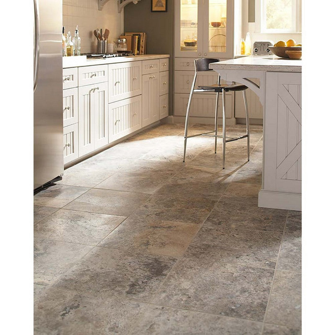 Silver Shadow 18x18 Honed-and-Filled Travertine Tile — clean product view