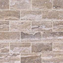 Veneto 2x4 Polished Porcelain Mosaic — clean product view — color Gray