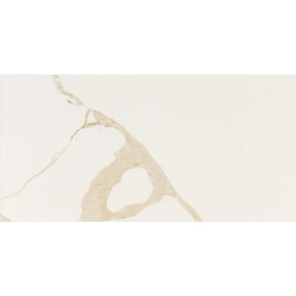 Eden Marble-Look Porcelain Tile — clean product view — color Statuary