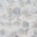 Akoya Pearl 3-Inch Hexagon Mosaic Tile — clean product view — color Pearl