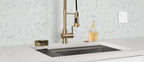 Alabaster White quartz — room scene