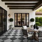 Legions Lunar Silver Porcelain Paver - installed example (representative)