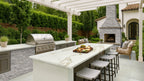 Legions Quartz White Porcelain Paver - installed example (representative)