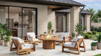 Livingstyle Travertino Porcelain Paver - installed example (representative)