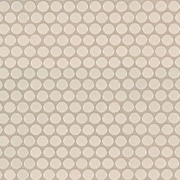 Domino Penny Round Porcelain Mosaic — clean product view — color Almond
