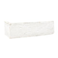 Alpine White Clay Brick Corner Piece — clean product view