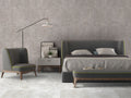 Ansello Glazed Ceramic Tile — installed room view — color Gray