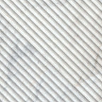 Arabescato Venato Milano Ribbo 12x24 Honed Fluted Marble Wall Tile — isometric scale view — color Venato