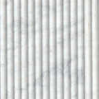 Arabescato Venato Milano Ribbo 12x24 Honed Fluted Marble Wall Tile surface detail