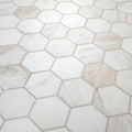 Arabescato Venato Honed Hexagon Marble Tile and Mosaics product view