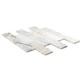 Arabescato Venato Honed Marble Tile — isometric scale view