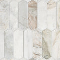 Arabescato Venato Picket Honed Marble Mosaic — clean product view