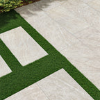 Legions Taja Ivory Porcelain Pool Coping - installed example (representative)