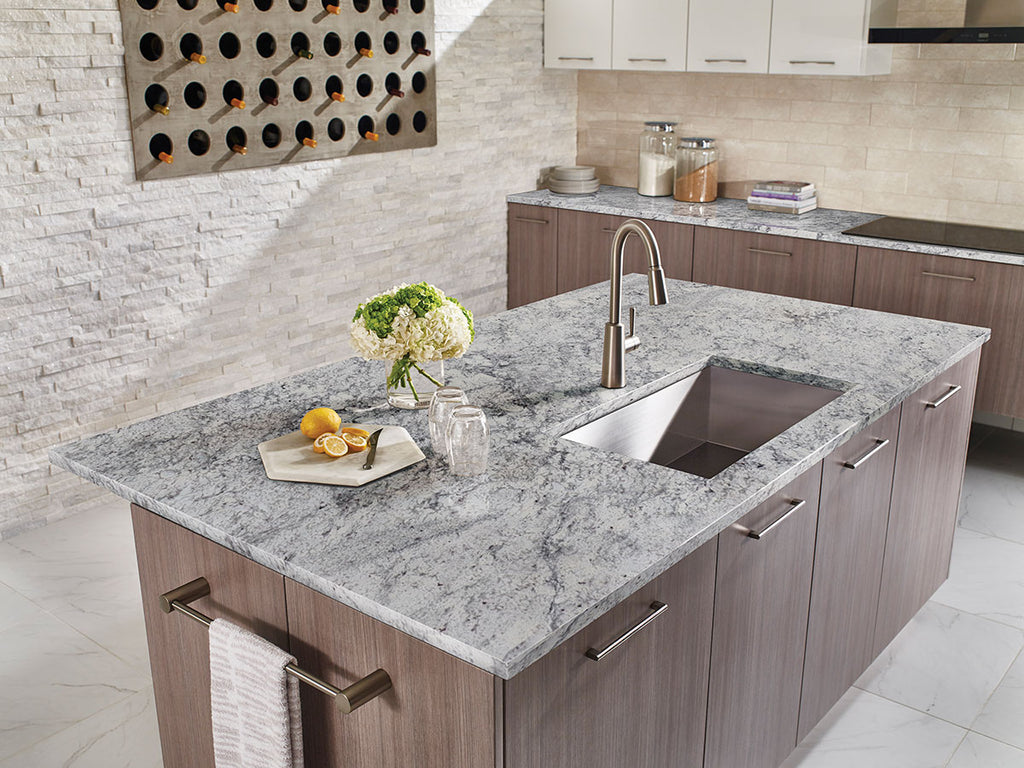 Aspen White countertop room inspiration; installation shown is illustrative