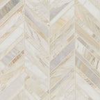 Athena Gold Chevron Pattern Honed Marble Mosaic — clean product view — color Gold