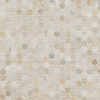 Athena Gold Penny Round Honed Marble Mosaic — clean product view — color Gold