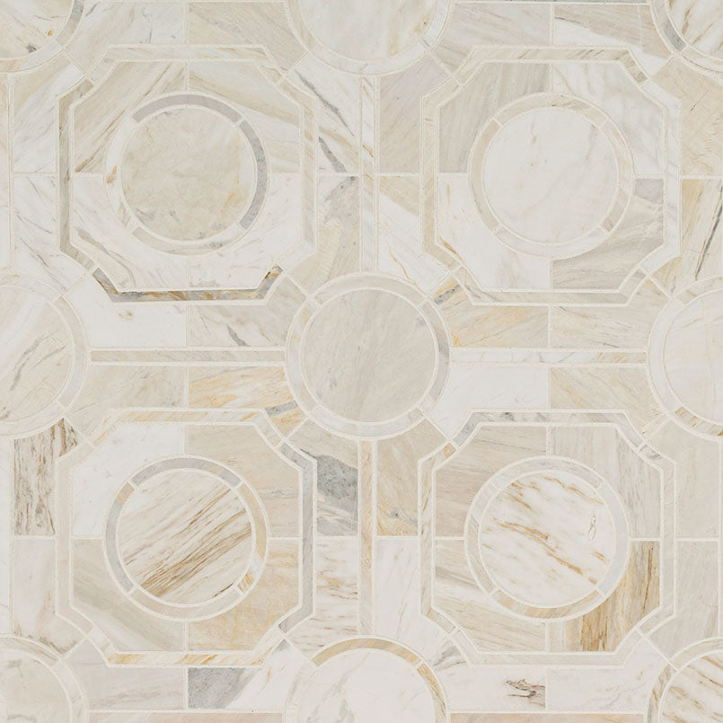 Athena Gold Regency Polished Marble Mosaic — clean product view — color Gold Regency