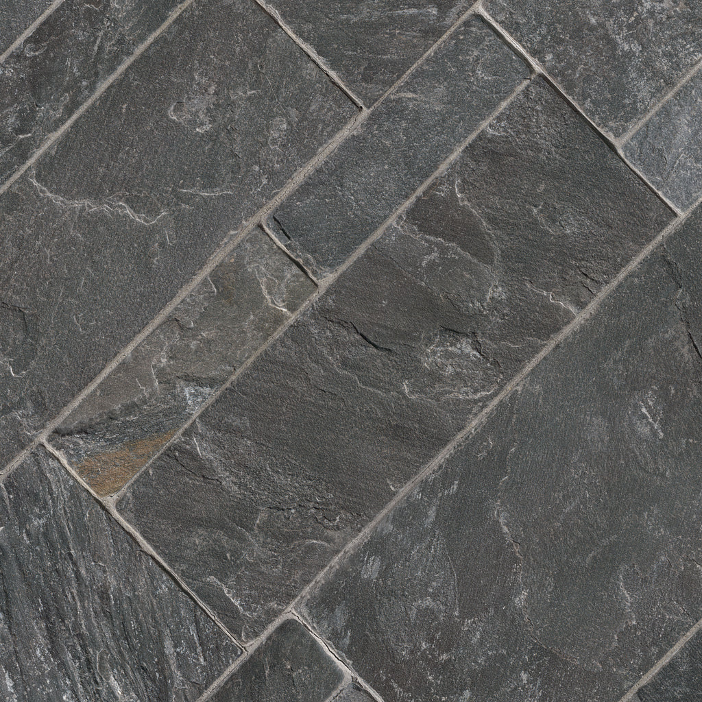 Rockmount Sawn Ashlar Natural-Stone Veneer — isometric scale view — color Avalon Bay