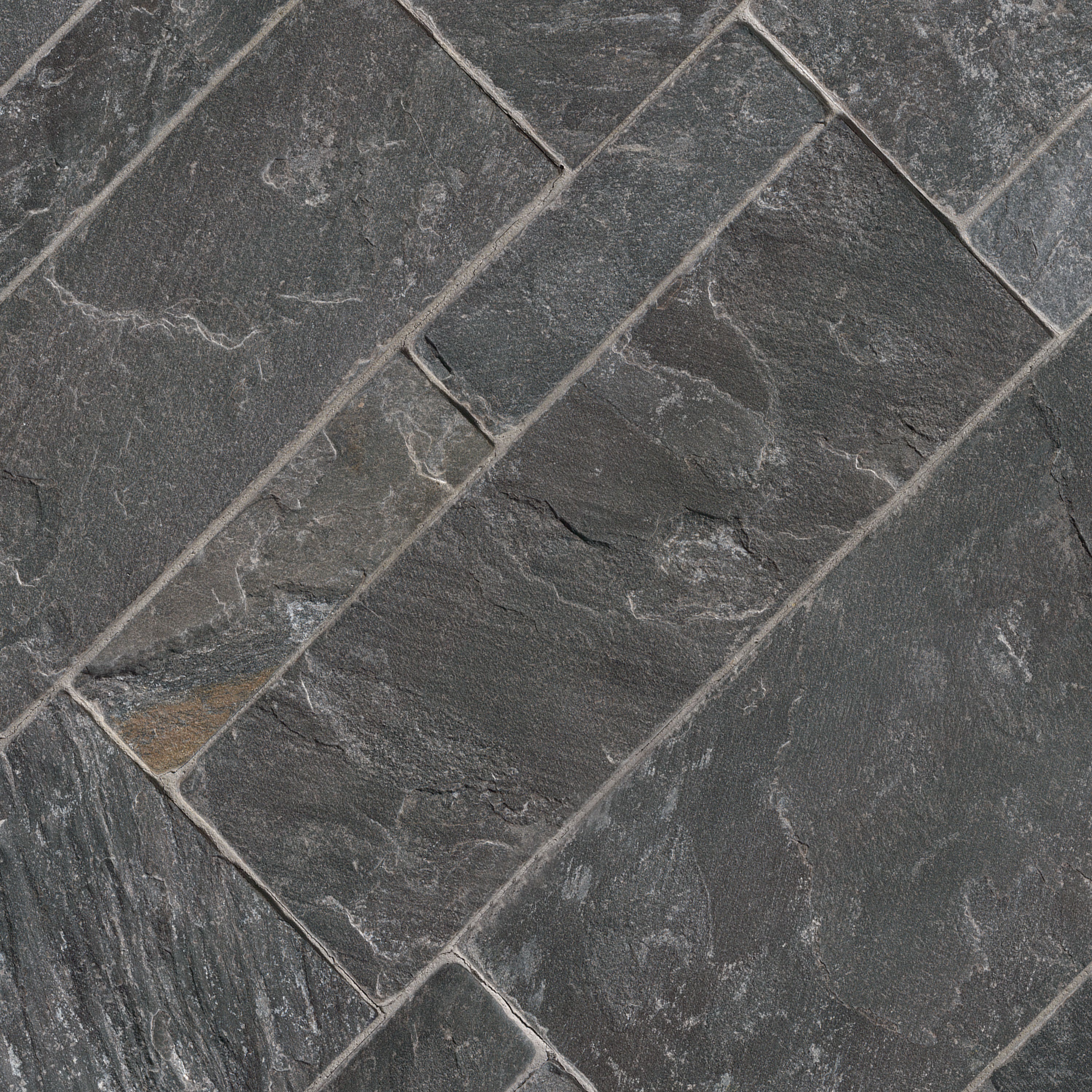 Rockmount Sawn Ashlar Natural-Stone Veneer — isometric scale view — color Avalon Bay