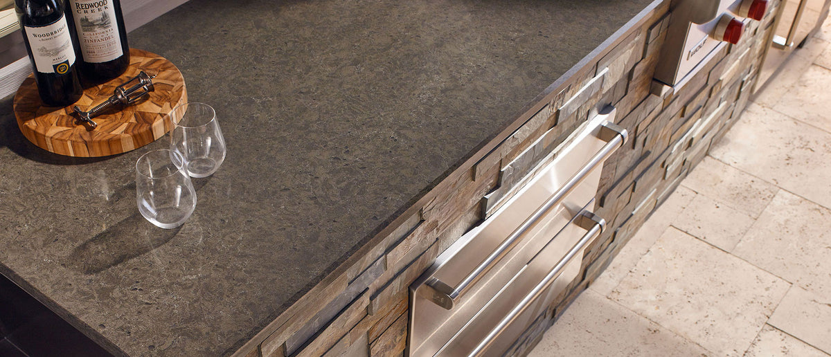 Babylon Gray quartz — room scene