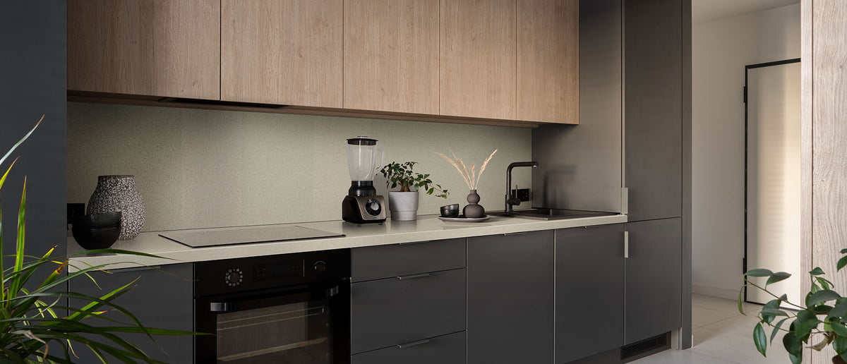 Bayshore Sand quartz — room scene