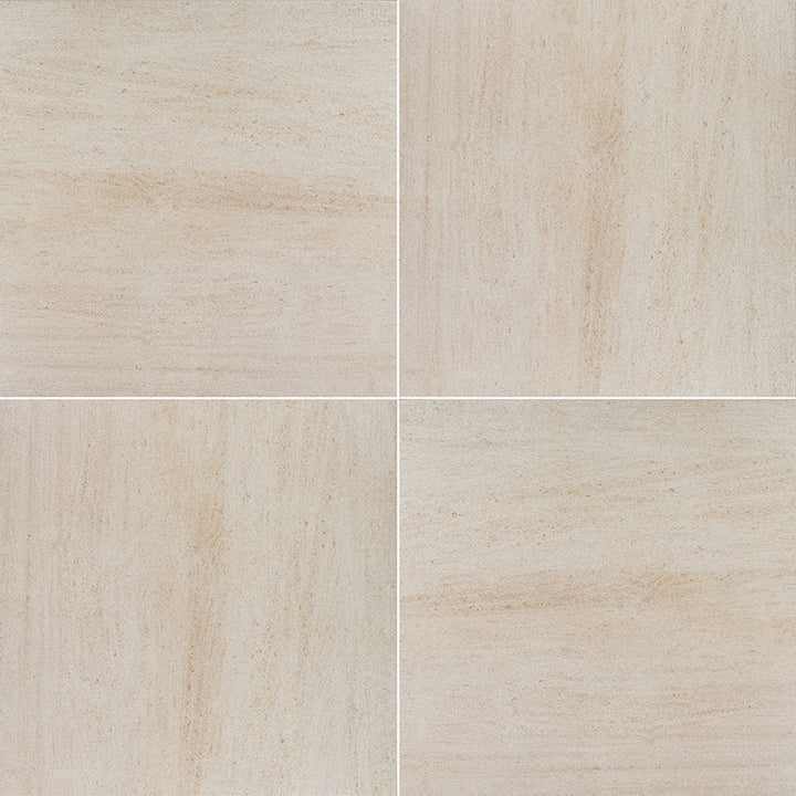 Tuscany Ivory 2x2 Travertine Mosaic — installed room view — color Ivory, beige and cream