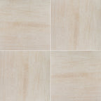 Tuscany Ivory 2x2 Travertine Mosaic — installed room view — color Ivory, beige and cream