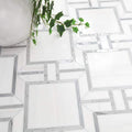 Bianco Dolomite Alana Polished Marble Mosaic product view